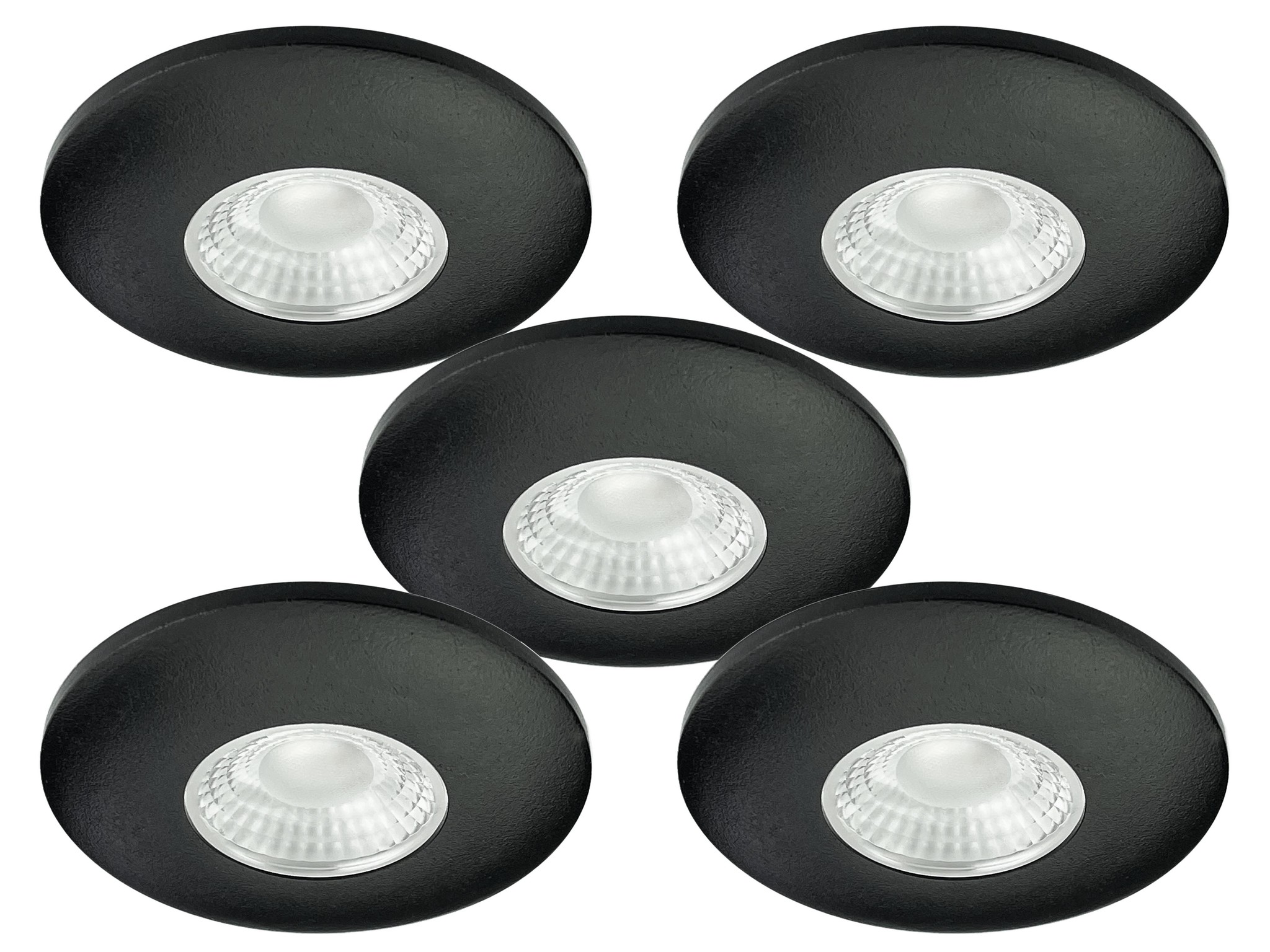 Set van 5 Cabinet Led Inbouwspot IP44