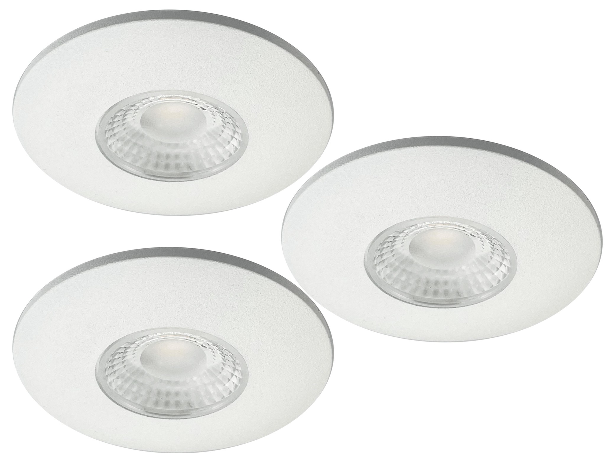 passend paus Catena Set van 3 Cabinet Led Inbouwspot warm wit, witte uitvoering. IP44 -  123ledspots BV