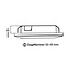 Set van 3 Cabinet Led Inbouwspots warm wit, witte uitvoering IP44, dimbaar