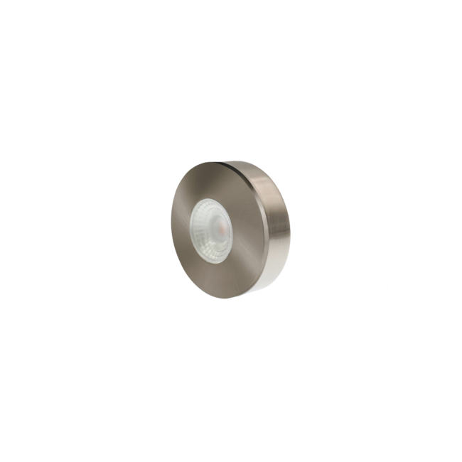 Set van 5 Cabinet Led opbouwspot warm wit, rvs uitvoering IP44 , dimbaar