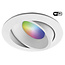 Ansell Set van 4 stuks Witte Wifi. RGB en dimtone inbouwspots, 5,5 W. Dimbaar via app of afstandsbediening