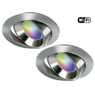 Set van 2 stuks Smart Inbouwspot - RGB & Dimtone
