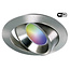Ansell Set van 2 stuks RVS Wifi. RGB en dimtone inbouwspots, 5,5 W. Dimbaar via app of afstandsbediening