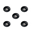 Set van 5 Microledjes Maduro, dimbaar,  1,2 Watt, Zwarte uitvoering, inclusief trafo/driver IP44