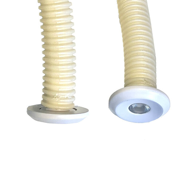 Set van 6 Microledjes Maduro, dimbaar,  1,2 Watt, Witte uitvoering, inclusief trafo/driver IP44