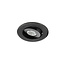 Set van 3 stuks dimbare mini inbouwLEDspot, warm wit, 1x3W Kantelbaar IP44 ZWARTE uitvoering