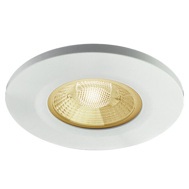 Set van 6 stuks badkamer LEDspot Venetië, IP65 Dimbaar, Witte uitvoering, Warm wit licht