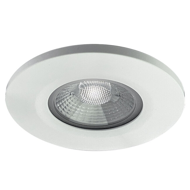 Set van 6 stuks badkamer LEDspot Venetië, IP65 Dimbaar, Witte uitvoering, Warm wit licht