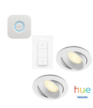 Philips Hue Starterset Philips Hue, Dimbare, Ambiance Inbouw-ledspots, Wit