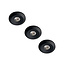 Set van 3 Microledjes Maduro, dimbaar, 1,2 Watt, Zwart IP44