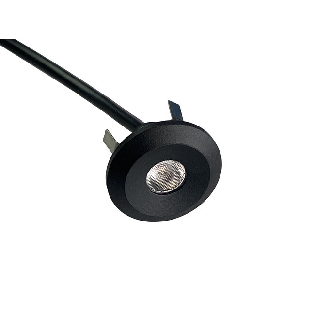 Set van 4 Microledjes Maduro, dimbaar, 1,2 Watt, Zwart IP44