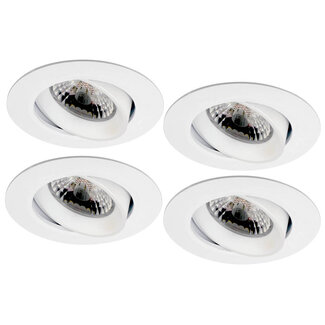 Set van 4 stuks Inbouw LEDspot Parijs,  8 Watt