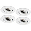 Set van 4 stuks Inbouw LEDspot Parijs,  8 Watt