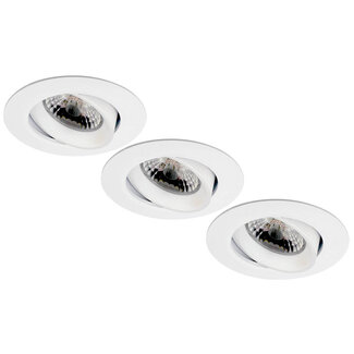 Set van 3 stuks Inbouw LEDspot Parijs,  8 Watt