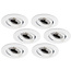 Set van 6 stuks Inbouw LEDspot Parijs,  8 Watt