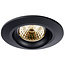 Set van 3 stuks Inbouw LEDspot Parijs, Warm wit licht, dimbaar, 8 Watt, kantelbaar, Zwart