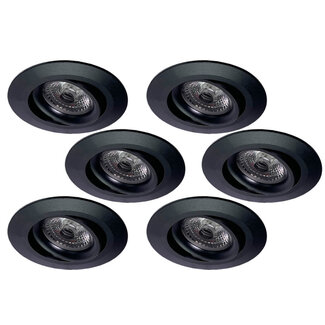Set van 6 stuksInbouw LEDspot Parijs,  8 Watt