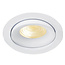 Inbouw Ledspot Kiel, 5 Watt, Warmwit, Dimbaar, 420 Lumen, kantelbaar, richtbaar. Witte uitvoering