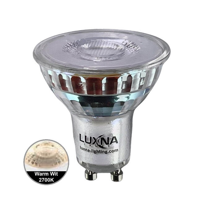 Set van 4 witte LED inbouwspots BRUGGE 5W dimbaar, kantelbaar, warmwit licht.