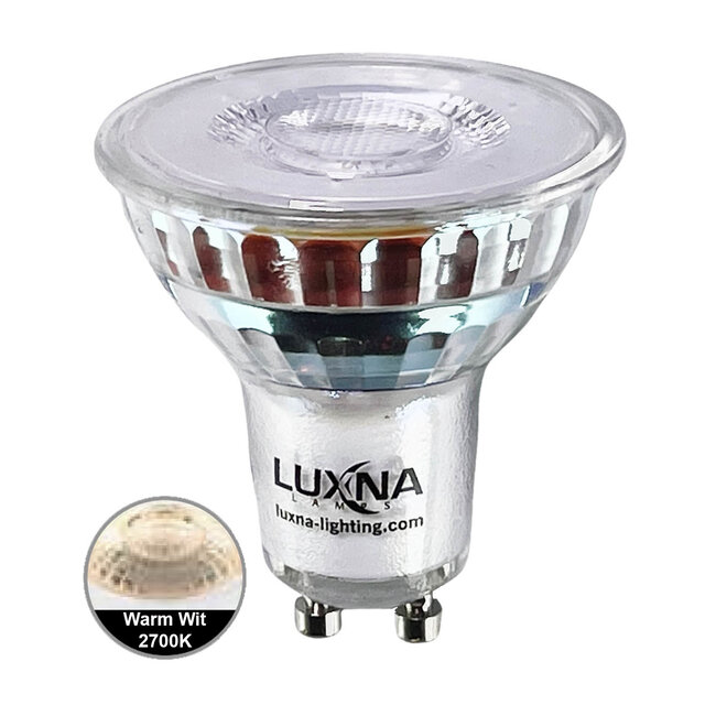 Pak van 20 stuks LED spot 5W, GU10, Dimbaar, Warm Wit, vervangt 50W