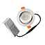 Badkamer LEDspot Rome 6 Watt, IP65 Dimbaar, kantelbaar, Witte uitvoering, Warm wit licht