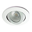 Badkamer LEDspot Rome 6 Watt, IP65 Dimbaar, kantelbaar, Witte uitvoering, Warm wit licht