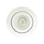 Set van 6 Badkamer LEDspot Rome IP65, 6 Watt, Dimbaar, kantelbaar, Witte uitvoering, Warm wit licht
