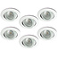 Set van 6 Badkamer LEDspot Rome 6 Watt, IP65