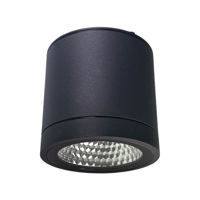 Opbouw LEDspot Furia 10 Watt, IP54 Dimbaar, Warm wit licht