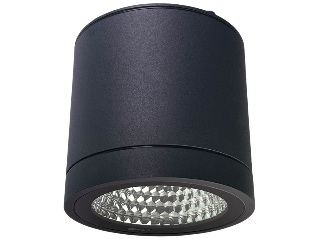 Opbouw LEDspot Furia 10 Watt, IP54 Dimbaar, Warm wit licht