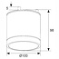 Opbouw LEDspot Furia 10 Watt, IP54 Dimbaar, Warm wit licht