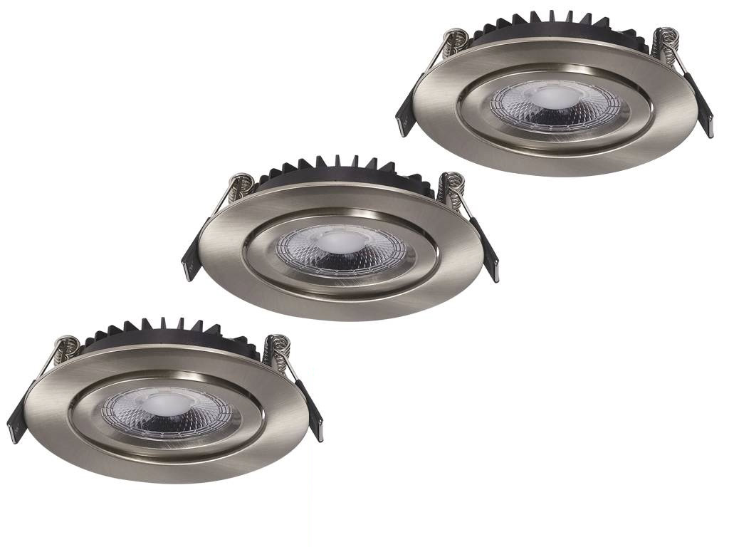 Set van 3 Inbouw Ledspot Dublin, 6 Watt, IP44