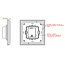 Led druk-draaiknop dimmer, draadloos.