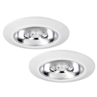 Set van 2 stuks Inbouw LEDspot Riga, 6 Watt, Dim to warm, IP44