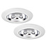 Set van 2 stuks Inbouw LEDspot Riga, 6 Watt, Dim to warm, IP44