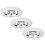 Set van 3 stuks Inbouw LEDspot Riga, 6 Watt, Dim to warm, IP44