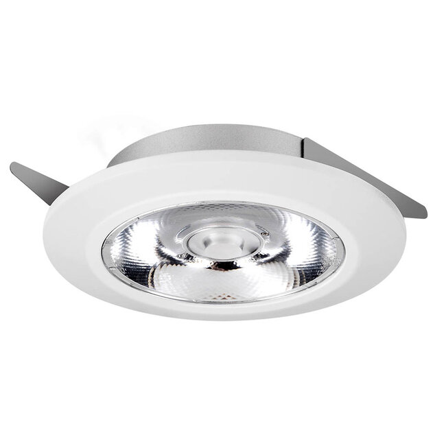 Set van 4 stuks Inbouw LEDspot Riga, 6 Watt, IP44, Dim to warm, Witte uitvoering