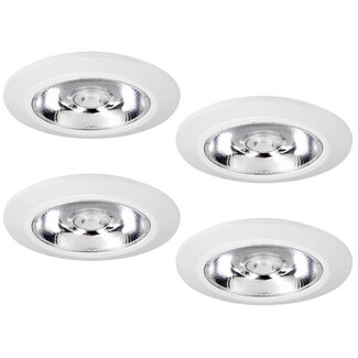 Set van 4 stuks Inbouw LEDspot Riga, 6 Watt, Dim to warm, IP44