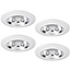 Set van 4 stuks Inbouw LEDspot Riga, 6 Watt, Dim to warm, IP44