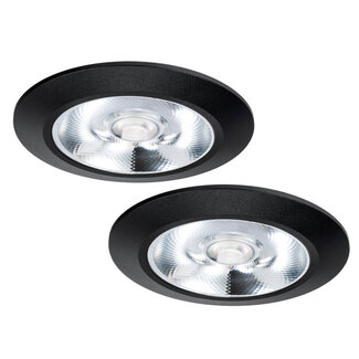 Set van 2 Inbouw LEDspot Riga, 6 Watt, Dim to warm, IP44
