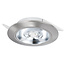 Set van 3 Inbouw LEDspot Riga, 6 Watt, IP44, Dim to warm, Rvs kleur