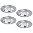 Set van 4 Inbouw LEDspot Riga, 6 Watt, Dim to warm, IP44