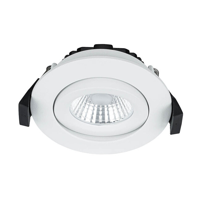 Inbouw Ledspot Praag Wit, 5 Watt, Dimbaar, Warm Wit licht , IP44