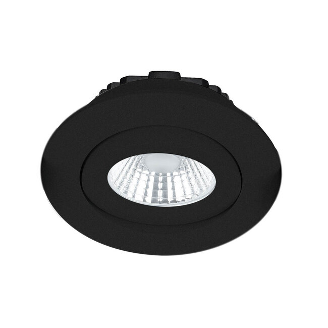 Inbouw Ledspot Praag zwart, 5 Watt, Dimbaar, Warm Wit licht , IP44