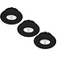 Set van 3 Inbouw Ledspot Praag zwart, 5 Watt, Dimbaar, Warm Wit licht , IP44