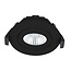 Set van 4 Inbouw Ledspot Praag zwart, 5 Watt, Dimbaar, Warm Wit licht , IP44