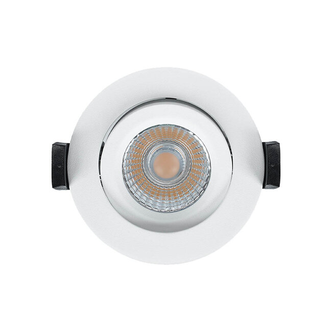 Set van 3 Inbouw Ledspot Praag Wit, 5 Watt, Dimbaar, Warm Wit licht , IP44