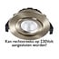 Set van 2 Inbouw Ledspot Praag RVS, 5 Watt, Dimbaar, Warm Wit licht , IP44