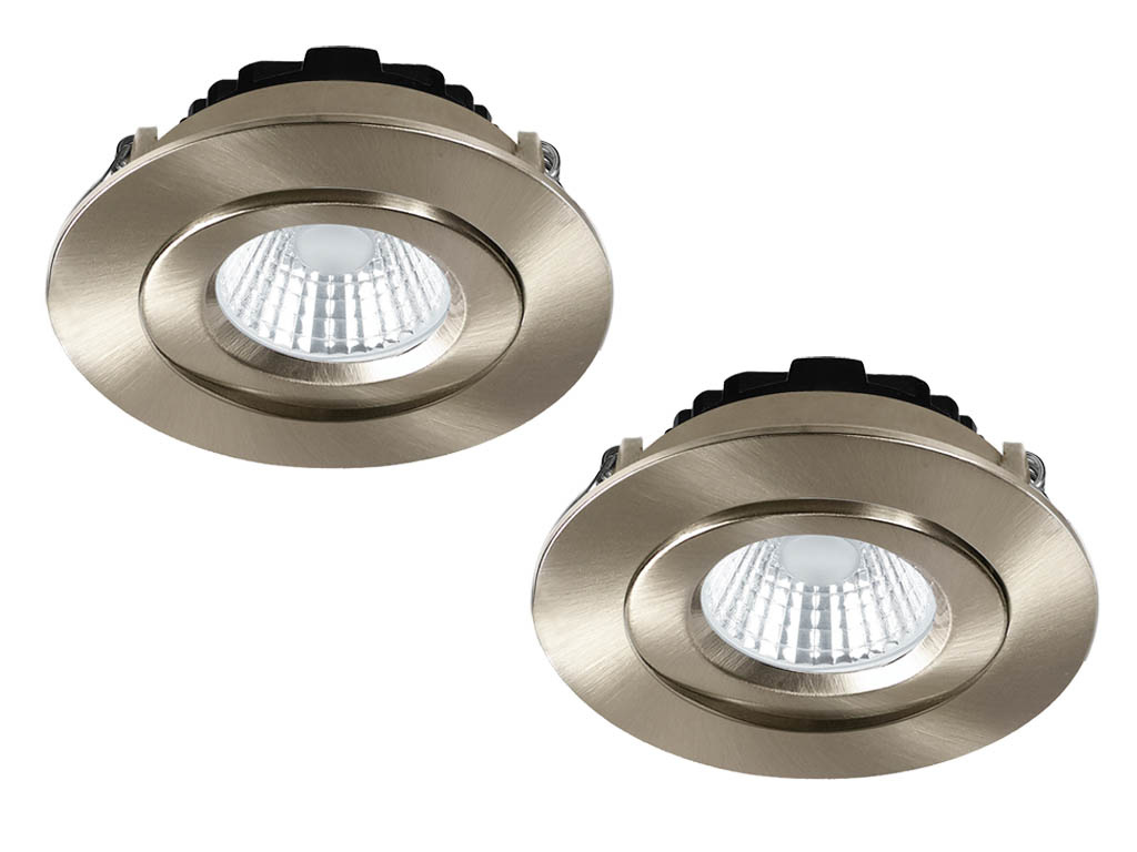 Set van 2 Inbouw Ledspot Praag, 5 Watt, IP44