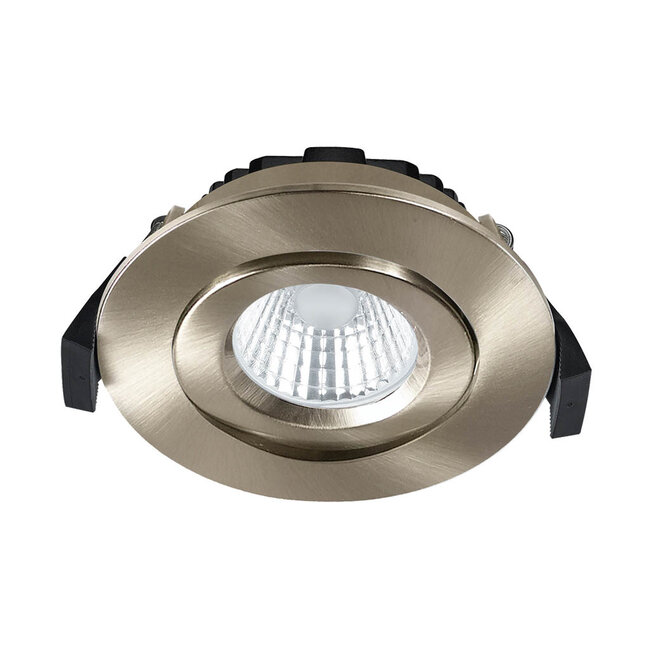 Set van 3 Inbouw Ledspot Praag RVS, 5 Watt, Dimbaar, Warm Wit licht , IP44